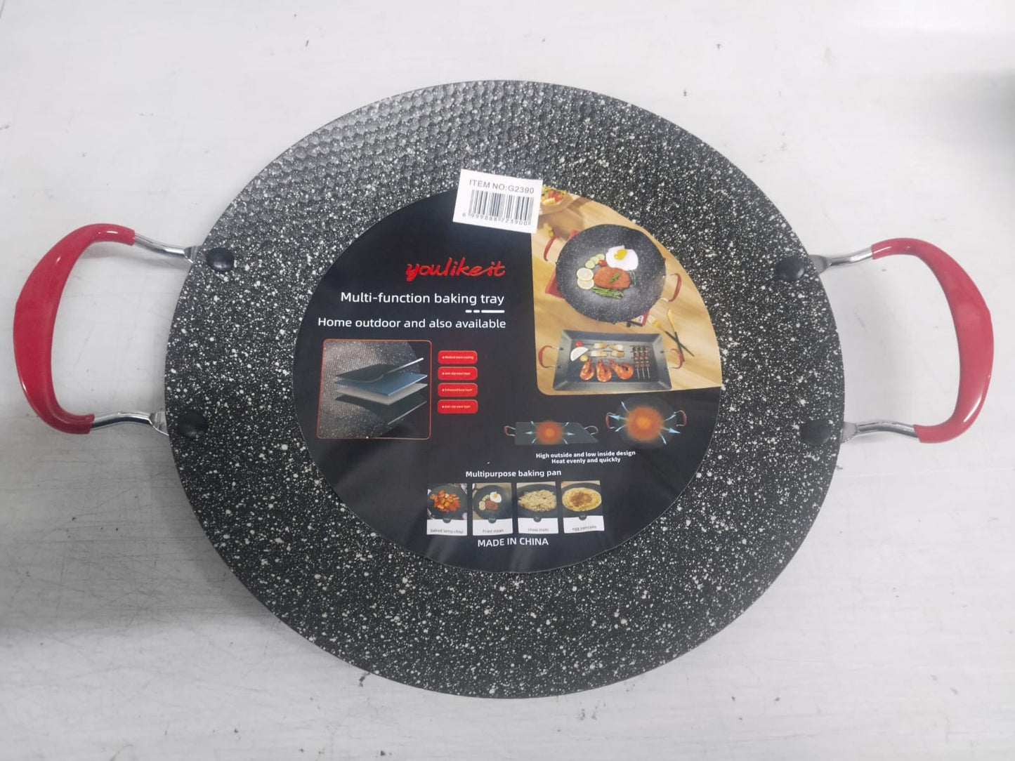 Plancha de Hierro Antiadherente 38 cm: Cocina sin aceite, sin tóxicos y con el sabor de siempre + Paga al Recibir🎁