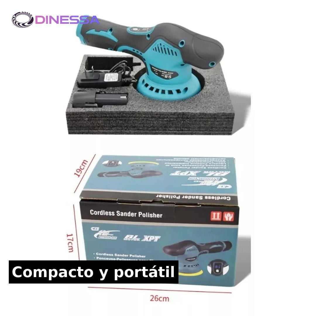 Pulidora Inalámbrica - 🚗 Elimina rayones y devuelve el brillo espejo de tu auto en minutos + 2 Baterías de Regalo