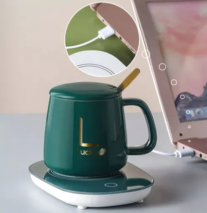 TAZA CON CALENTADOR ELÉCTRICO HEATMUG LUCKY™️