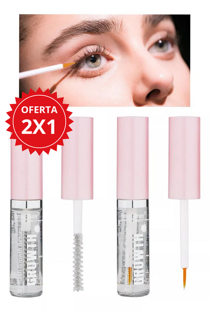 2X1 Serum Alargador y Engrosador para Pestañas y Cejas Romantic Beauty