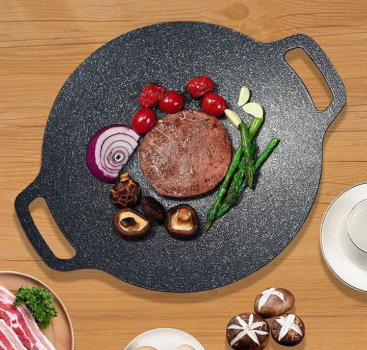 Plancha de Hierro Antiadherente: Cocina sin aceite, sin tóxicos y con el sabor de siempre + Paga al Recibir🎁