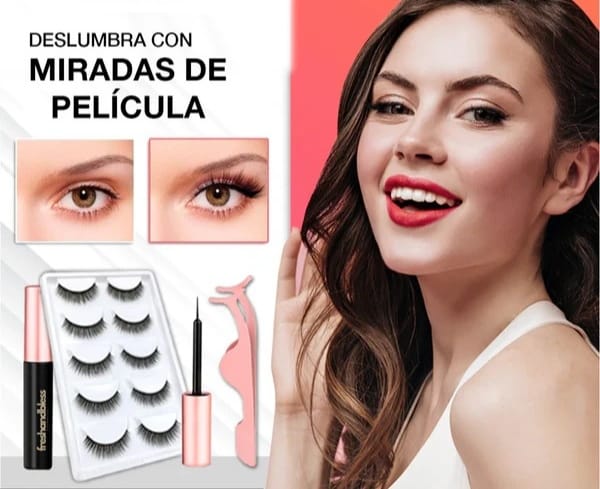 ☀️KIT PESTAÑAS MAGNÉTICAS REUTILIZABLES GLAMLASH™️