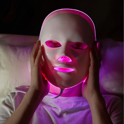 Máscara LED de Rejuvenecimiento Facial 7 colores Fototerapia + Paga al Recibir🎁