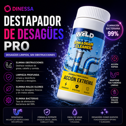 Polvo Limpiador De Desagües