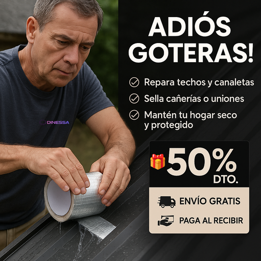 PegaPro™ Cinta de Butilo Anti Goteras 10 metros + Paga al Recibir🎁