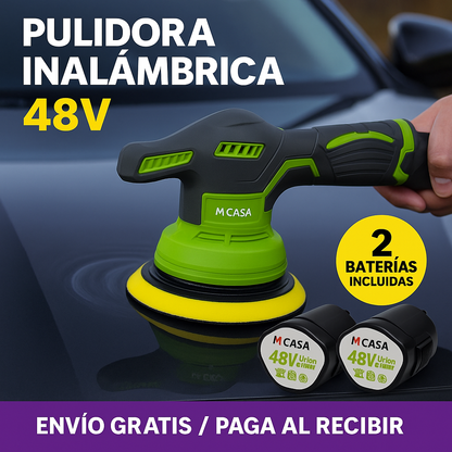 Pulidora Inalámbrica - 🚗 Elimina rayones y devuelve el brillo espejo de tu auto en minutos + 2 Baterías de Regalo