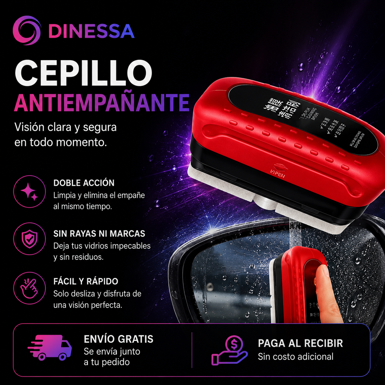 Cepillo Limpiavidrios Pro